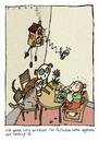 Cartoon: Philinchens Fasching (small) by schwoe tagged fasching,tod,katze,hund,kuckucksuhr