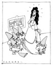 Cartoon: Schneeflittchen (small) by schwoe tagged märchen fairytales schneewittchen snowwhite gririmm zwerge