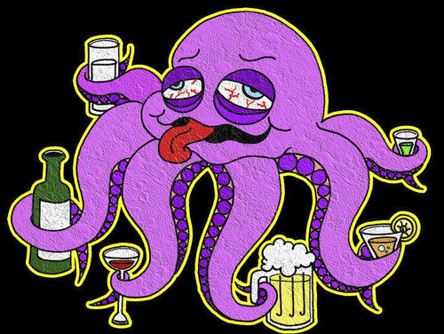 Cartoon: Octupus (medium) by majezik tagged ahtapot,octupus,drink