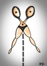 Cartoon: Female scissor (small) by majezik tagged scissor woman female cut here