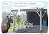 Cartoon: Alt und krank (small) by H Mercker tagged corvid,19,corona,sars,virus,tagesaktuell,cartoon,mercker,ehepaar,suv,geländewagen,fahrrad,natur,umwelt,umweltschutz,carport