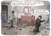 Cartoon: Gassi (small) by H Mercker tagged aktuell,aktuelle,presse,angst,drinnen,ehepaar,gassi,gefahr,gesundheit,haus,hund,terror,terrorgefahr,tiere,ängstlich