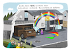 Cartoon: Regenbogen (small) by H Mercker tagged coronakrise,corona,corvid,19,krankheit,regenbogen,coronaregenbogen,kinder,zuhause,daheim,tagesaktuell,cartoon,mercker,krise,menschen,virus,fensterbilder,fensterbild,pressezeichnung,presse