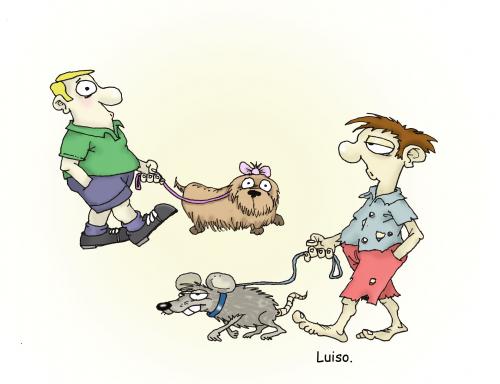 Cartoon: children (medium) by Luiso tagged child