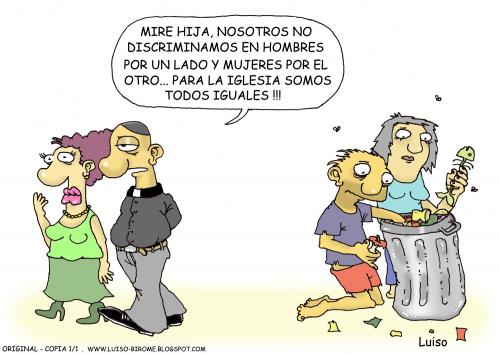 Cartoon: Igualdad (medium) by Luiso tagged igualdad