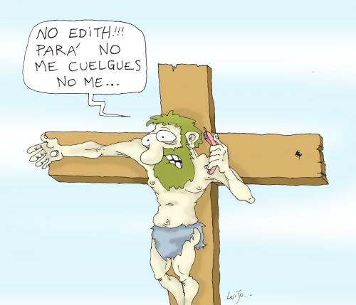 Cartoon: Juan Cruz 2 (medium) by Luiso tagged cruz