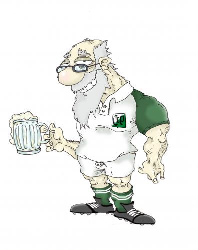 Cartoon: Old Rugbier (medium) by Luiso tagged sport