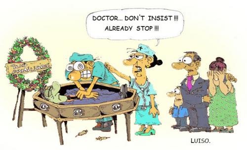 Cartoon: STOP DOCTOR (medium) by Luiso tagged stop