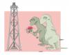 Cartoon: No somos nada... (small) by Luiso tagged dino