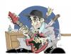 Cartoon: Trasimeno Blues Cartoon Fest (small) by Luiso tagged music