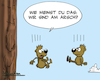 Cartoon: Am ... (small) by Mangkor tagged fall,humor,cartoon,lemminge