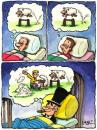 Cartoon: business man and insomnia (small) by corne tagged business man insomnia dreams money rich 