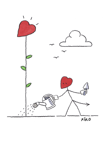 Sowing The Seed of Love By piro | Love Cartoon | TOONPOOL