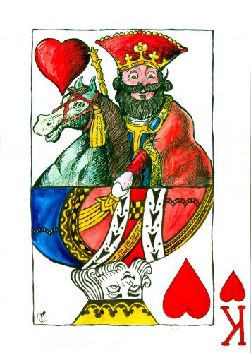 Cartoon: Kingdoms (medium) by bekesijoe tagged game,cards