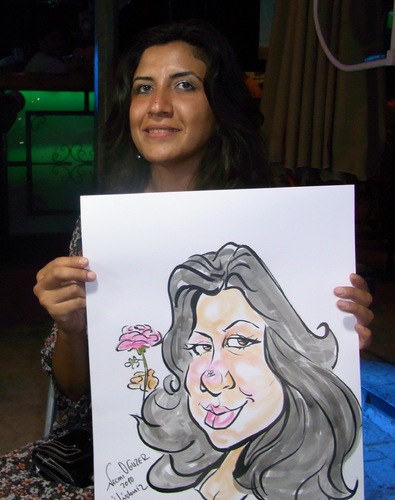 Cartoon: güllü hanim (medium) by necmi oguzer tagged karikatür,portrait,live