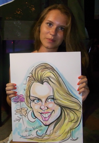 Cartoon: güllü hanim 1 (medium) by necmi oguzer tagged portrait,live