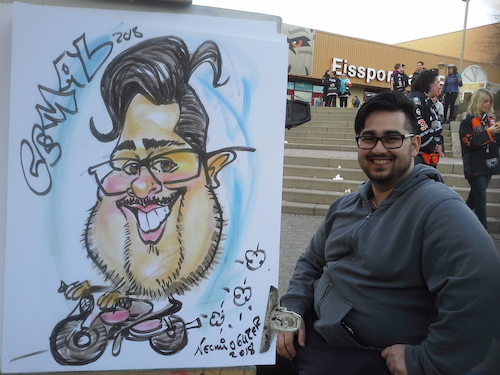 Cartoon: Live Karikatür (medium) by necmi oguzer tagged live,portre,karikatür