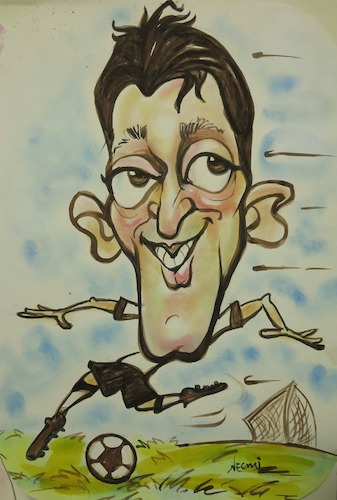 Cartoon: Mesut Özil (medium) by necmi oguzer tagged mesut,özil