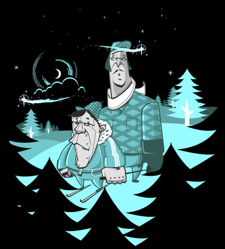 Cartoon: winter wonderlnad (medium) by bkopf tagged bkopf,winter,wonder,land,vector