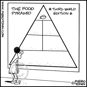 Third worlds Food Pyramid By Piero Tonin | Media & Culture Cartoon ...