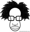 Cartoon: Black lady with glasses (small) by Piero Tonin tagged piero,tonin,portrait,portraits,black,lady,woman,glasses