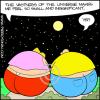 Cartoon: Universe (small) by Piero Tonin tagged universe cosmos outer space big fat obese obesity couple overweight