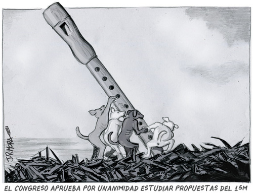 Cartoon: 15-M Spain (medium) by jrmora tagged spain,15m,revolution,crisis,people