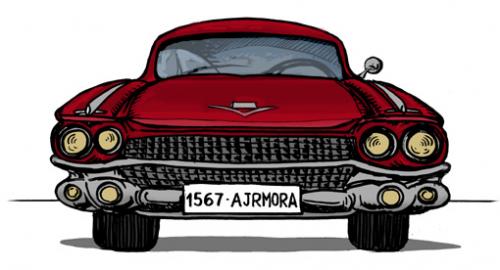 Cartoon: Cadillac (medium) by jrmora tagged cadillas,sedan