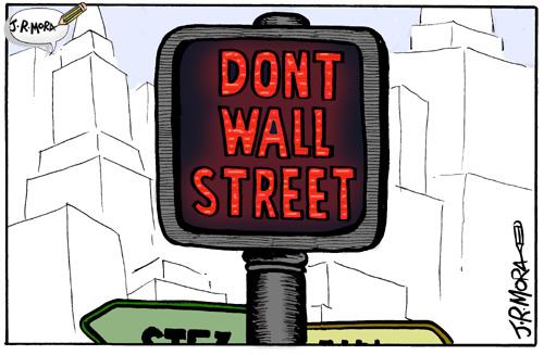 Cartoon: Caida de la bolsa Wall Strret (medium) by jrmora tagged bolsa,finanzas,wall,street