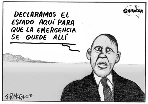 Cartoon: Estado de emergencia en Italia (medium) by jrmora tagged inmigracion,italia,inmigrantes,europa,berlusconi