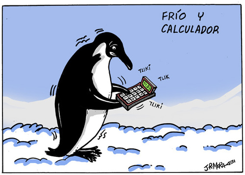 Cartoon: Frio y calculador (medium) by jrmora tagged frio,calculador