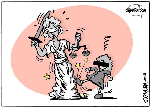 Cartoon: Justice infantil killers (medium) by jrmora tagged justice,killers,children,
