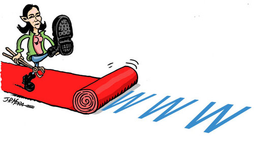 Cartoon: Ley Sinde Spain (medium) by jrmora tagged sinde,les,economia,descargas,p2p