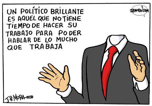 Cartoon: Politico (medium) by jrmora tagged politico,trabajo,discurso,demagogia