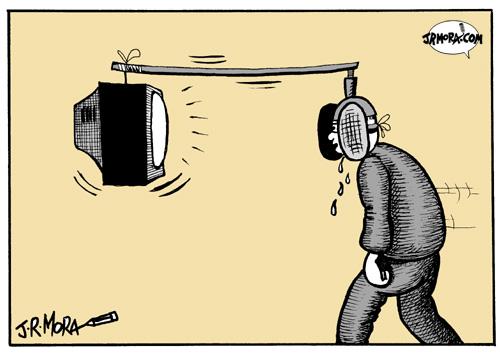 TV By jrmora | Media & Culture Cartoon | TOONPOOL