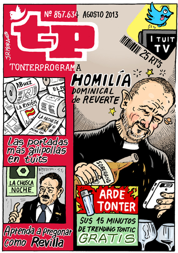 Cartoon: Twitter comedy spain (medium) by jrmora tagged twitter,jokes,spain,celebritys