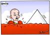 Cartoon: China vs Tibet (small) by jrmora tagged tibet,china,