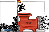 Cartoon: Derechos Humanos (small) by jrmora tagged melilla,inmigrantes