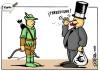 Cartoon: Robin Hood (small) by jrmora tagged crisis,economia,recesion,dinero,wall,street,crack,crash