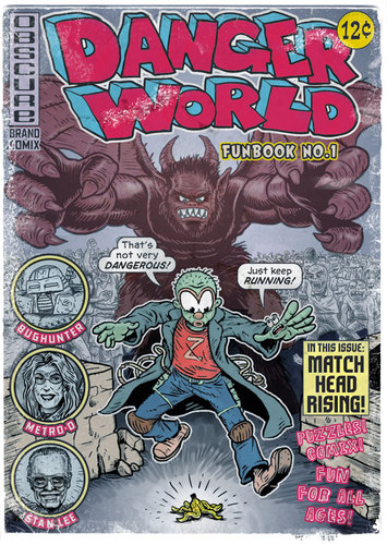 Cartoon: Dangerworld Funbook 1 cover (medium) by monsterzero tagged monster,comics