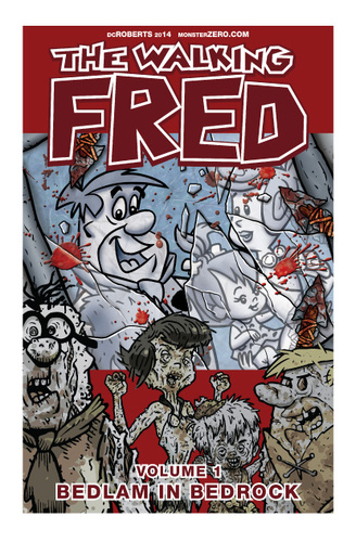 Cartoon: The WALKING FRED parody cover (medium) by monsterzero tagged zombies,humor,flintstones