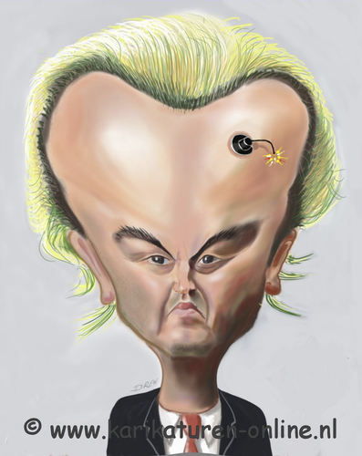 Cartoon: Geert Wilders (medium) by drew tagged geert,wilders,pvv