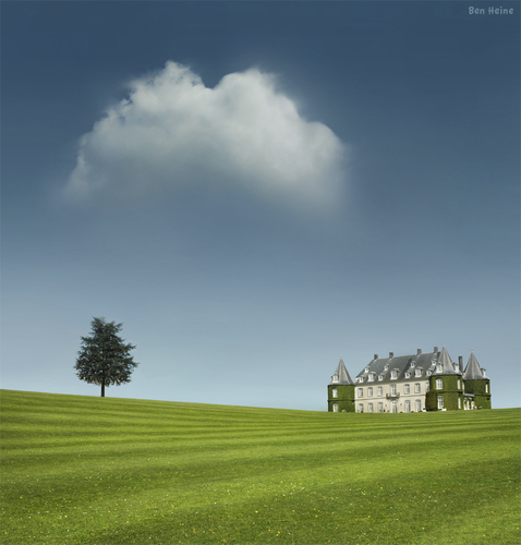 Cartoon: Chateau de la Hulpe (medium) by BenHeine tagged chateau,de,la,hulpe,nature,green,blue,composition,photo,castle,cloud,cloudy,ben,heine,benheine,belgium,clean,neat,peace,peaceful,print,tree,arbre,house,boom,gazon,grass