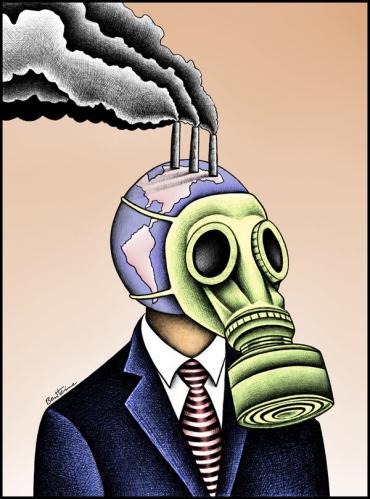 Cartoon: Global Warming (medium) by BenHeine tagged globalwarming,health,earth,individual,humanbeing,timesonlinecouk,gasmask,cancer,disease,ill,sick,gaz,co2,carbonemission,future,uk,globalsouth,respiratoryillness,maladie,planete,terre,usine,ozone,weather,benheine,