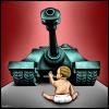 Cartoon: No More War (small) by BenHeine tagged hastingsagainstwar,haw,childvictimsofwar,benheine,tank,war,baby,blood,victim,worldwar2,stop,innocent,murder,tragedy,massacre,slaughter,cdcover,resistance,patrickodonnell,afghanistan,bebe,probert,roberthill,