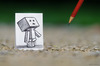 Cartoon: Pencil Vs Camera - 38 (small) by BenHeine tagged art,be,my,friend,ben,heine,cute,danbo,danboard,japanese,manga,kaiyodo,miura,hayasaka,pencil,vs,camera,revoltech,robot,samsung,something,in,common,the,artistery,yotsuba,nature,autumn,fall,selective,color,red,opposition,friendship,curiosity,question,pavemen