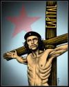 Cartoon: The Martyring of Che Guevara (small) by BenHeine tagged ernesto,che,guevara,revolution,latin,america,rebel,che,capitalism,martyrdom,jesus,christ,cross,cuba,argentina,red,star,capitalism,marx,struggle,robert,scheer,resistance,injustice,suffering,god,christianism,god,hasta,la,victoria,ben,heine,
