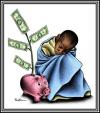 Cartoon: The Poorest of the Poor (small) by BenHeine tagged humancondition poverty africa dollars sparepig cochonepargne poorestofthepoor millennium development goals pauvres developpement sud globalsouth pauvrete argent sad economy black jama mjfriedrich jeffreysachs benheine 