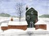 Cartoon: Watercolour Landscape Study 3 (small) by BenHeine tagged watercolour,landscape,study,ben,heine,painting,colors,aquarelle,peinture,bush,buisson,windows,structure,tuiles,countryside,green,vert,roof,speed,briques,yellow,house,architecture,facade,flowers,fleurs,garden,jardin,farm,11,belgium,sky