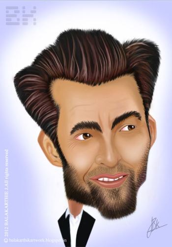 Cartoon: Hugh Michael Jackman (medium) by balakarthie tagged hugh,michael,jackman